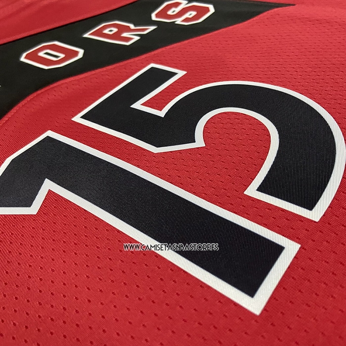 Vince Carter NO 15 Camiseta Toronto Raptors Icon 2022-23 Rojo